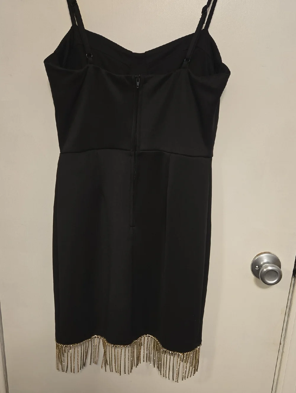 Speechless Black Party Dress With Sparkle Gem Fringe